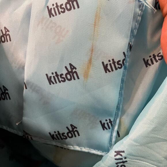 Kitson Los Angeles Pink Sequin Black Trim Tote Bag - Picture 6 of 9